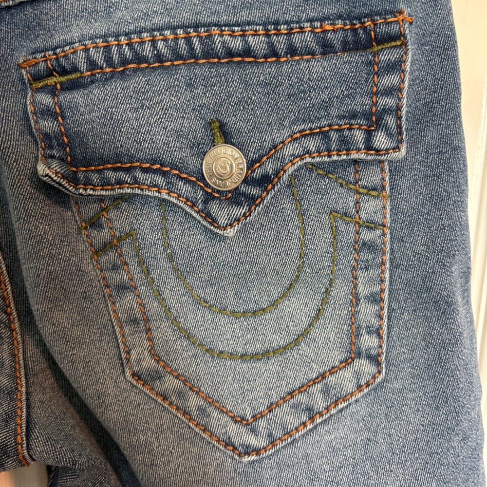 True Religion Men's Rocco Casual Relaxed Skinny Medium Wash Denim Shorts 30 - Picture 7 of 15